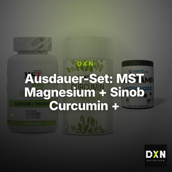 Ausdauer-Set: MST Magnesium + Sinob Curcumin + NNT Glutamin – Clean Showcase Plus