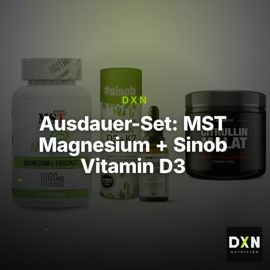 Ausdauer-Set: MST Magnesium + Sinob Vitamin D3 + Sinob Core – Clean Showcase Plus