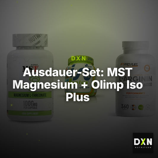 Ausdauer-Set: MST Magnesium + Olimp Iso Plus + ProFuel L-Argini – Clean Showcase Plus