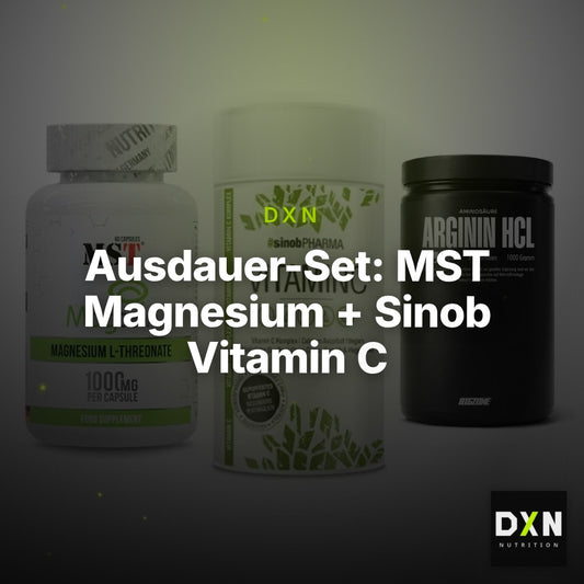 Ausdauer-Set: MST Magnesium + Sinob Vitamin C + Big Zone L-Argin – Clean Showcase Plus