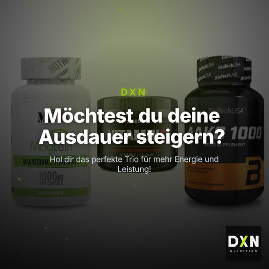 Ausdauer-Set: MST Magnesium + Sinob Vitamin C + BioTech AAKG – Clean Showcase Plus