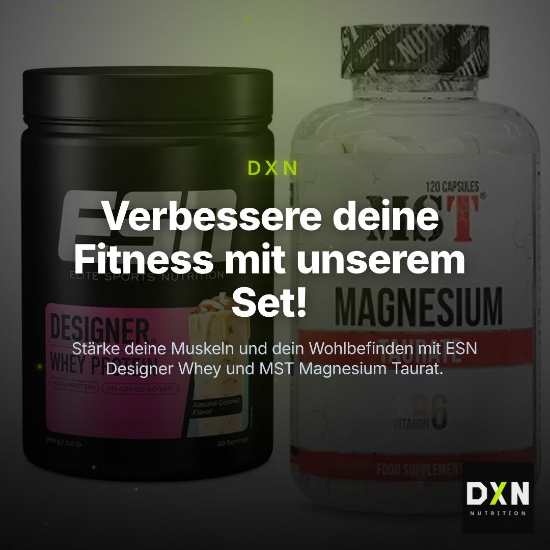 Basis-Set: ESN Designer Whey + MST Magnesium Taurat – Clean Showcase Plus
