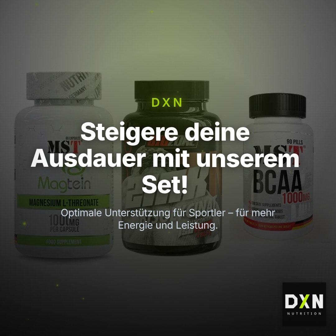 Ausdauer-Set: MST Magnesium + Big Zone Zink + MST BCAA 1000 – Clean Showcase Plus