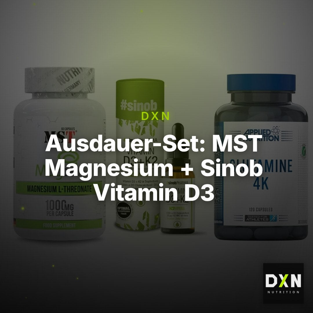 Ausdauer-Set: MST Magnesium + Sinob Vitamin D3 + Applied Nutritio – Clean Showcase Plus