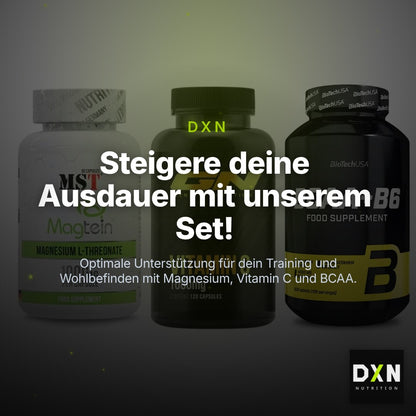 Ausdauer-Set: MST Magnesium + GN Vitamin C + BioTech BCAA+B6 – Clean Showcase Plus