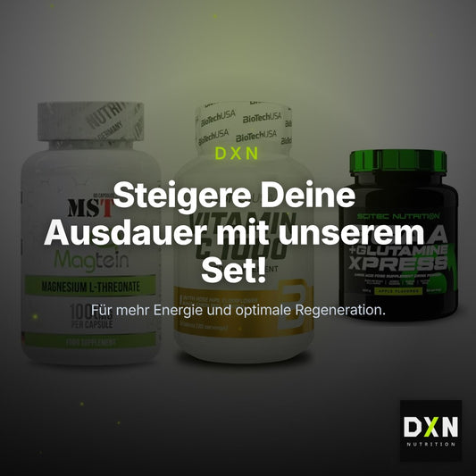 Ausdauer-Set: MST Magnesium + BioTech Vitamin + Scitec BCAA – Clean Showcase Plus