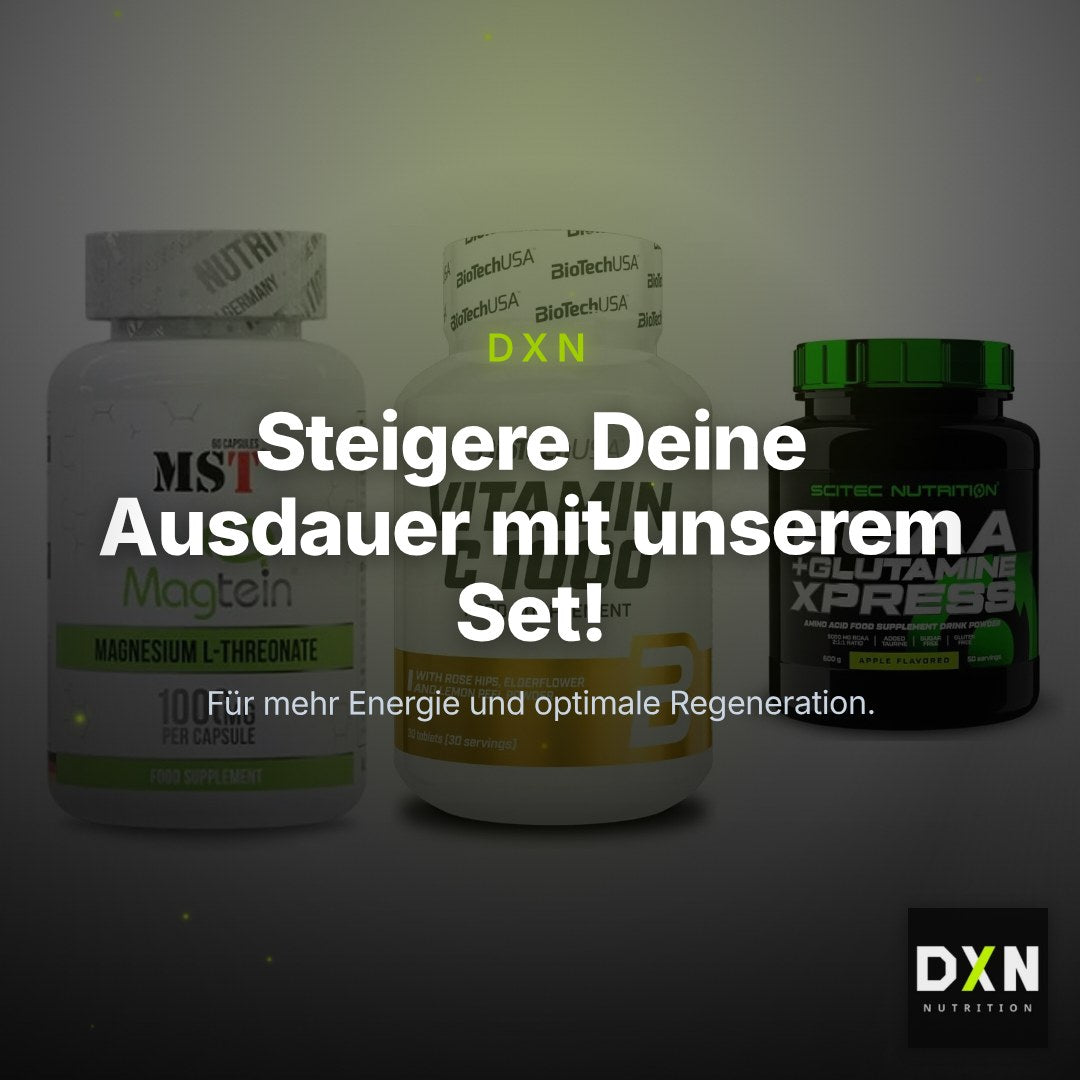 Ausdauer-Set: MST Magnesium + BioTech Vitamin + Scitec BCAA – Clean Showcase Plus