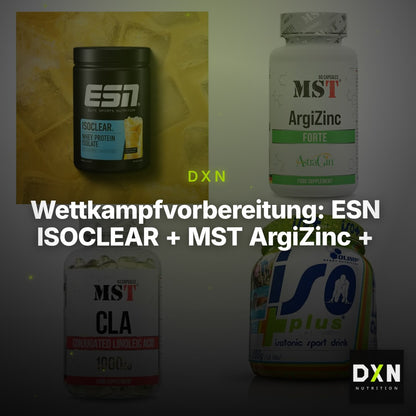 Wettkampfvorbereitung: ESN ISOCLEAR + MST ArgiZinc + 2 weitere – Clean Showcase Plus