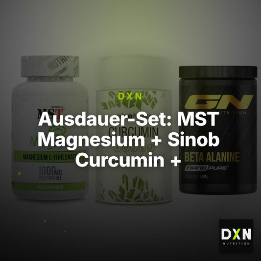 Ausdauer-Set: MST Magnesium + Sinob Curcumin + GN Nano Beta – Clean Showcase Plus
