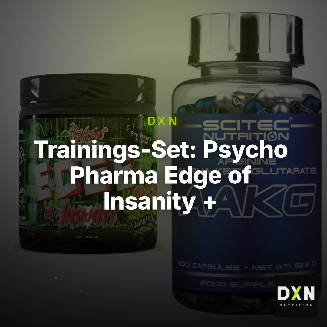 Trainings-Set: Psycho Pharma Edge of Insanity + Scitec AAKG – Clean Showcase Plus