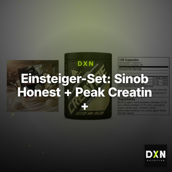 Einsteiger-Set: Sinob Honest + Peak Creatin + GN Zinc Citrate – Clean Showcase Plus