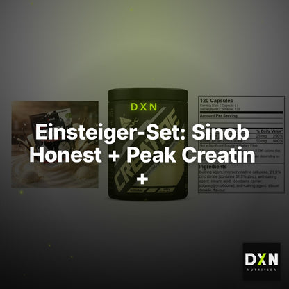 Einsteiger-Set: Sinob Honest + Peak Creatin + GN Zinc Citrate – Clean Showcase Plus