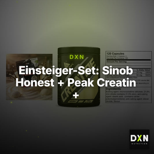 Einsteiger-Set: Sinob Honest + Peak Creatin + GN Zinc Citrate – Clean Showcase Plus