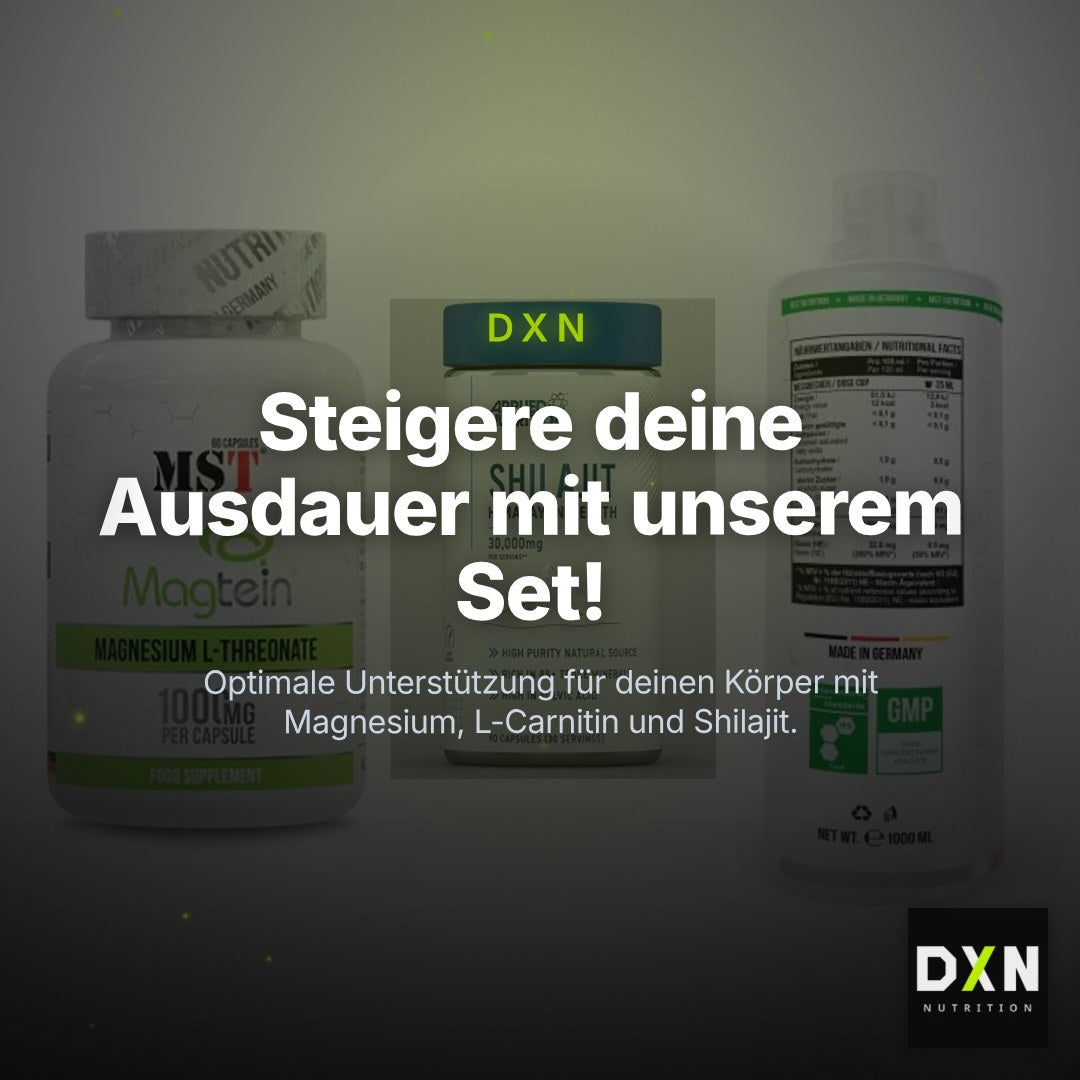 Ausdauer-Set: MST Magnesium + Applied Nutritio + MST L-Carnitine – Clean Showcase Plus
