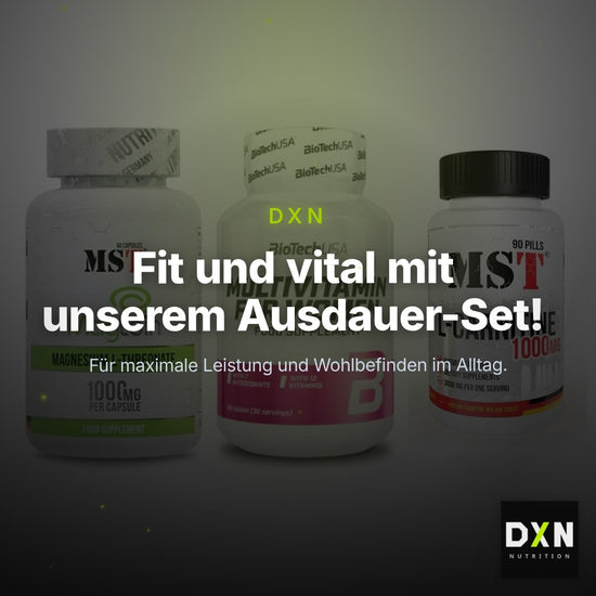Ausdauer-Set: MST Magnesium + BioTech Multivit + MST L-Carnitine – Clean Showcase Plus