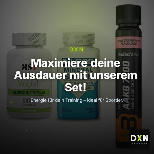 Ausdauer-Set: MST Magnesium + INLEAD Mineral + BioTech AAKG – Clean Showcase Plus