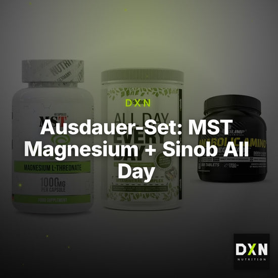 Ausdauer-Set: MST Magnesium + Sinob All Day + Olimp Anabolic – Clean Showcase Plus