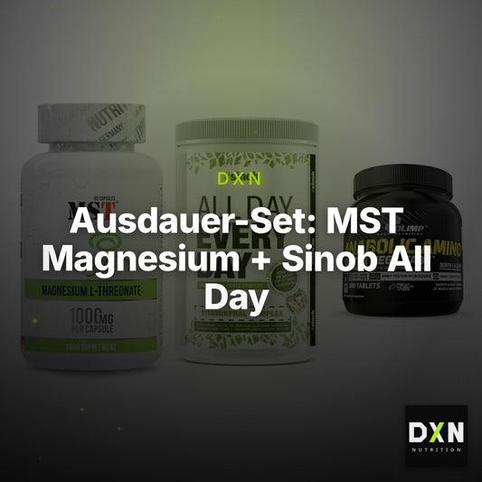 Ausdauer-Set: MST Magnesium + Sinob All Day + Olimp Anabolic – Clean Showcase Plus