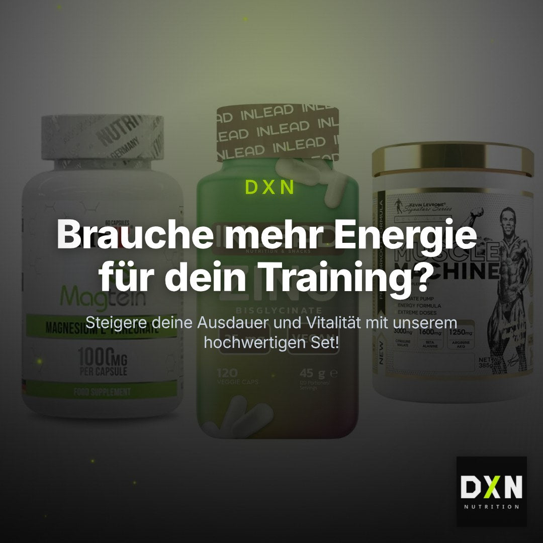Ausdauer-Set: MST Magnesium + INLEAD Zink + Kevin Levrone – Clean Showcase Plus