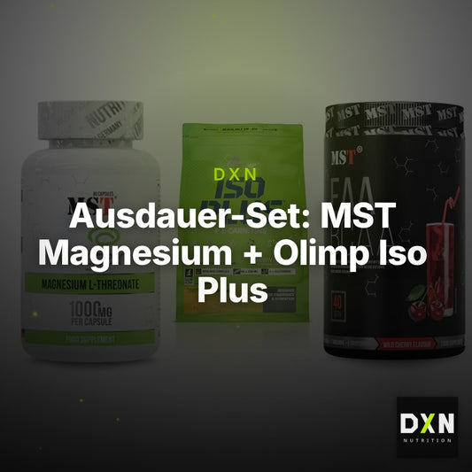 Ausdauer-Set: MST Magnesium + Olimp Iso Plus + MST EAA & BCAA – Clean Showcase Plus