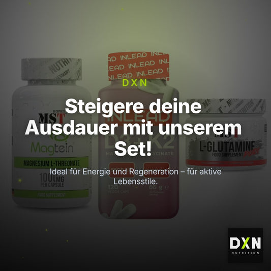 Ausdauer-Set: MST Magnesium + INLEAD Vitamin + MST Glutamine – Clean Showcase Plus