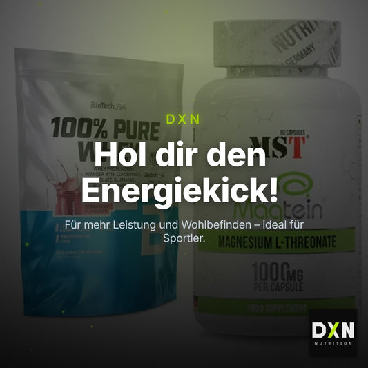 Basis-Set: BioTech 100% Pure Whey + MST Magnesium L-Threonate Magtein – Clean Showcase Plus