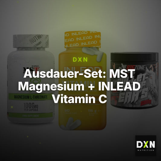 Ausdauer-Set: MST Magnesium + INLEAD Vitamin C + Big Zone Bulletp – Clean Showcase Plus