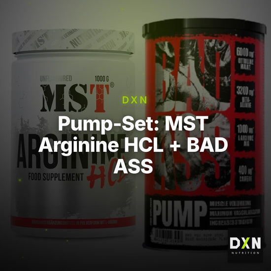 Pump-Set: MST Arginine HCL + BAD ASS Pump – Clean Showcase Plus