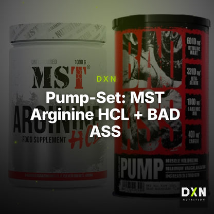 Pump-Set: MST Arginine HCL + BAD ASS Pump – Clean Showcase Plus