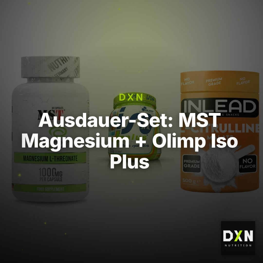 Ausdauer-Set: MST Magnesium + Olimp Iso Plus + INLEAD L-Citrull – Clean Showcase Plus