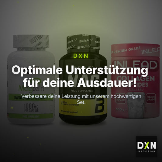 Ausdauer-Set: MST Magnesium + BioTech NAC + INLEAD Collagen – Clean Showcase Plus