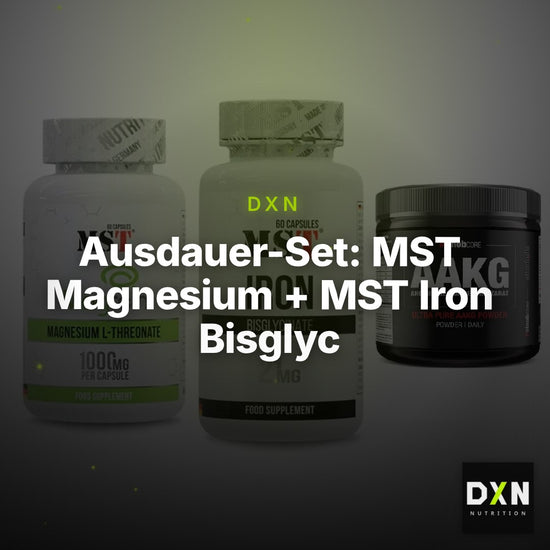 Ausdauer-Set: MST Magnesium + MST Iron Bisglyc + Sinob Core – Clean Showcase Plus