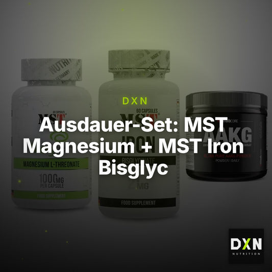 Ausdauer-Set: MST Magnesium + MST Iron Bisglyc + Sinob Core – Clean Showcase Plus