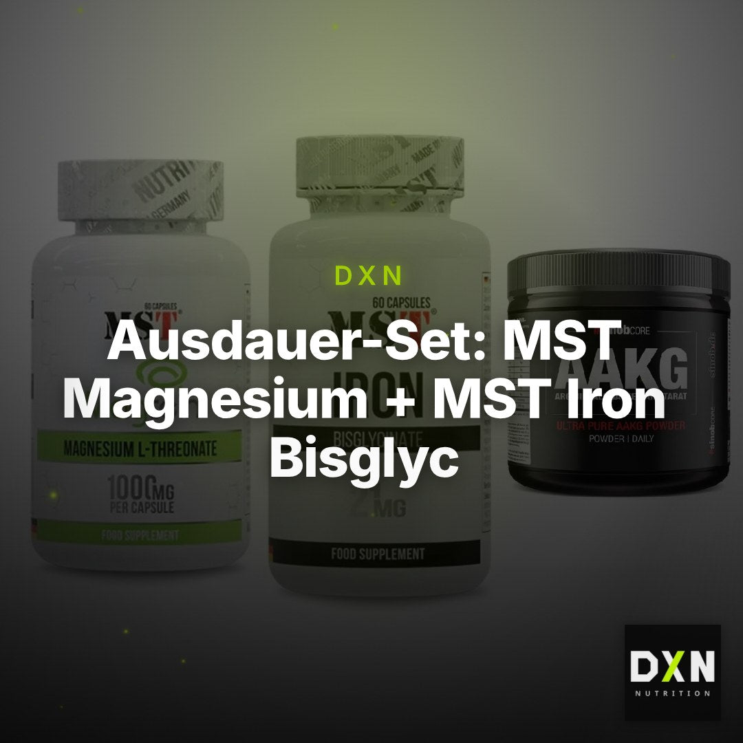 Ausdauer-Set: MST Magnesium + MST Iron Bisglyc + Sinob Core – Clean Showcase Plus