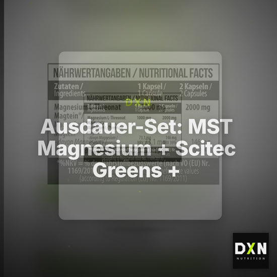 Ausdauer-Set: MST Magnesium + Scitec Greens + Body Attack – Clean Showcase Plus