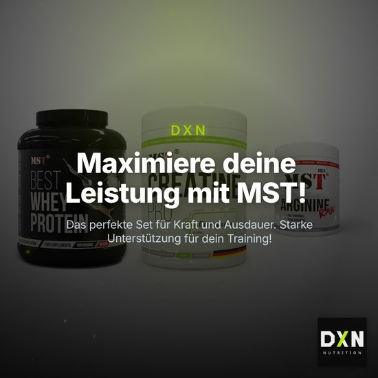 MST Marken-Trio: Best Whey + Creatin Pro + Arginine RAW – Clean Showcase Plus