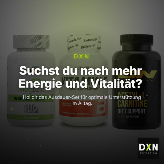 Ausdauer-Set: MST Magnesium + BioTech Vitamin + GN Acetyl – Clean Showcase Plus
