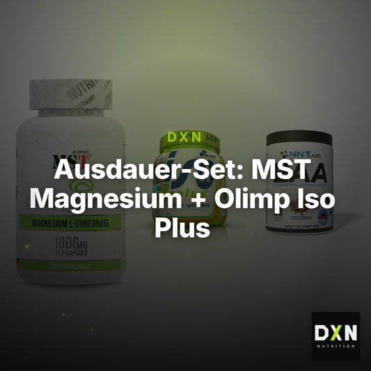 Ausdauer-Set: MST Magnesium + Olimp Iso Plus + NNT EAA – Clean Showcase Plus