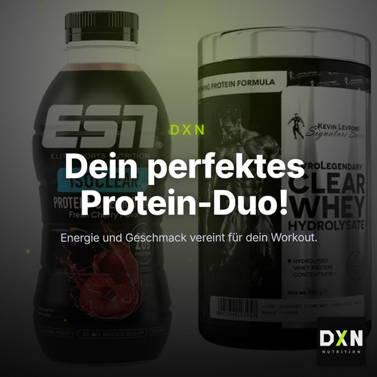 Clear-Whey-Duo: ESN Isoclear RTD + Kevin Levrone Clear Whey – Clean Showcase Plus