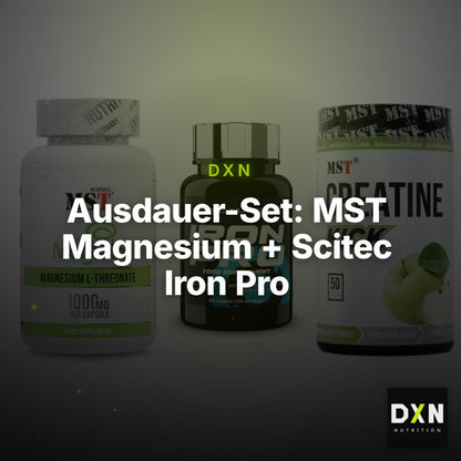 Ausdauer-Set: MST Magnesium + Scitec Iron Pro + MST Creatine – Clean Showcase Plus