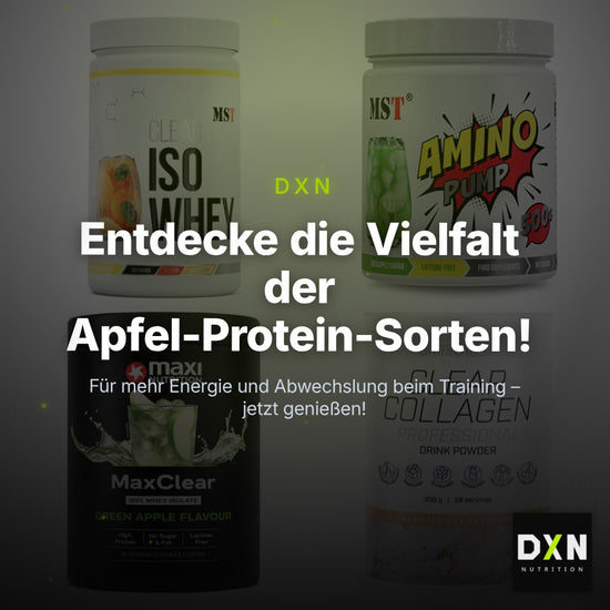 Apfel Sorten-Großset: MST Iso Clear + MST Amino Pump + 2 weitere – Clean Showcase Plus
