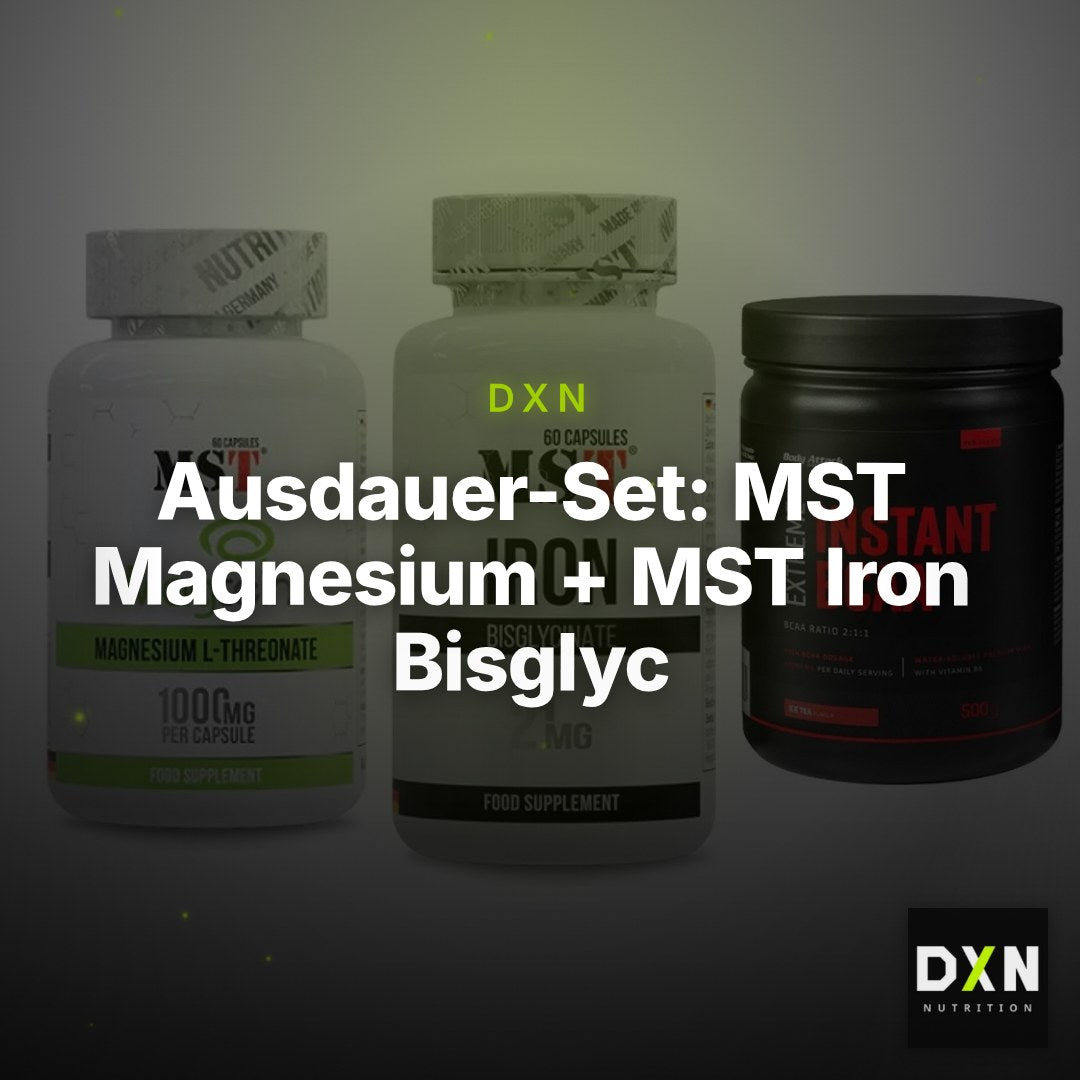 Ausdauer-Set: MST Magnesium + MST Iron Bisglyc + Body Attack – Clean Showcase Plus