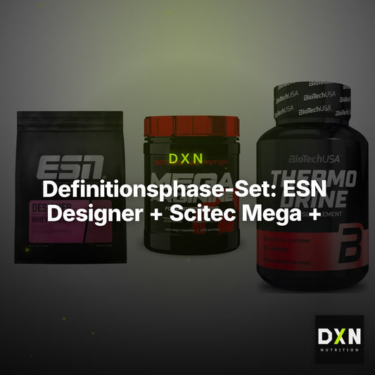 Definitionsphase-Set: ESN Designer + Scitec Mega + BioTech Thermo – Clean Showcase Plus