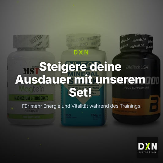 Ausdauer-Set: MST Magnesium + INLEAD Mineral + BioTech AAKG – Clean Showcase Plus
