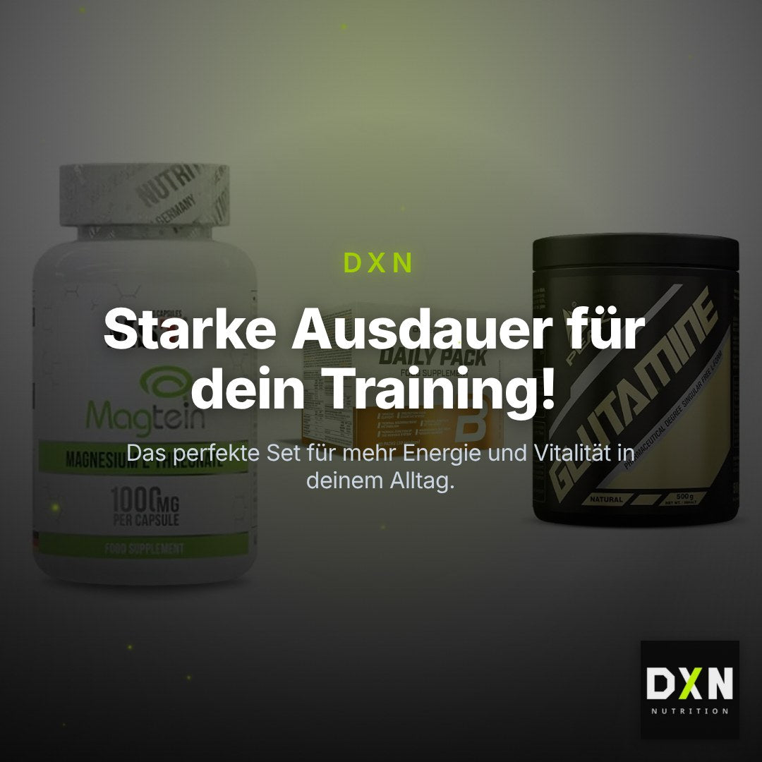 Ausdauer-Set: MST Magnesium + BioTech Daily + Peak Glutamin – Clean Showcase Plus