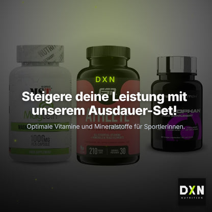 Ausdauer-Set: MST Magnesium + ESN Athlete + Scitec Tryptopha – Clean Showcase Plus