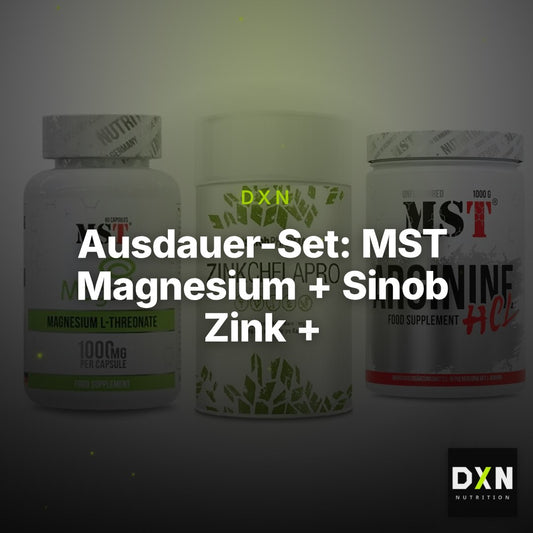 Ausdauer-Set: MST Magnesium + Sinob Zink + MST Arginine HCL – Clean Showcase Plus
