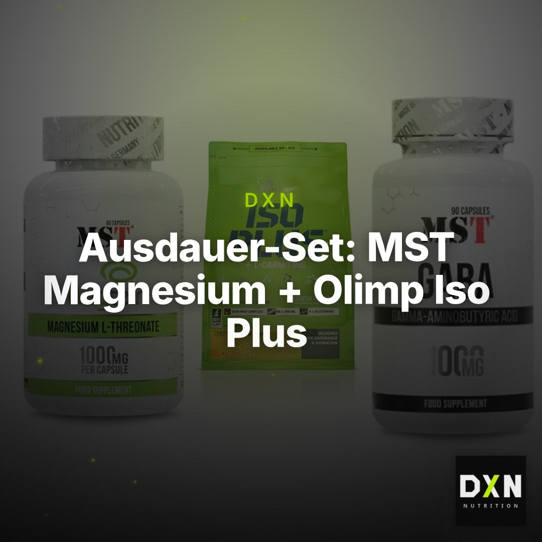 Ausdauer-Set: MST Magnesium + Olimp Iso Plus + MST GABA 1000mg – Clean Showcase Plus