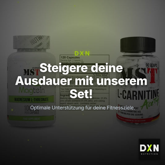 Ausdauer-Set: MST Magnesium + GN Zinc Citrate + MST L-Carnitine – Clean Showcase Plus