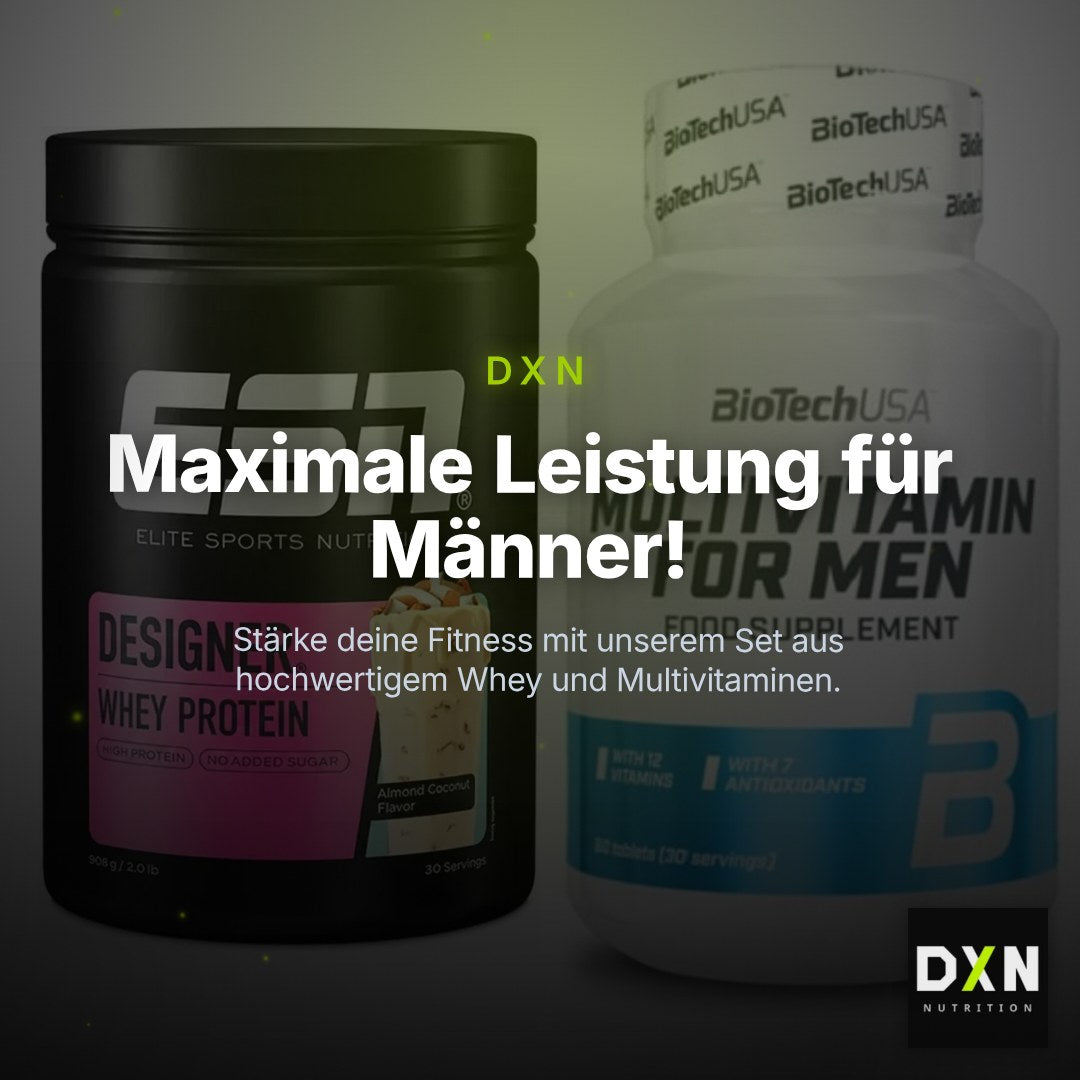 Basis-Set: ESN Designer Whey + BioTech Multivitamin for Men 60 – Clean Showcase Plus